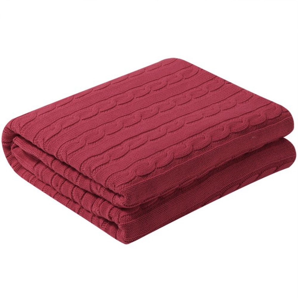 NEW Piccocasa Throw Cable Blanket  100% Cotton - Picture 3 of 10